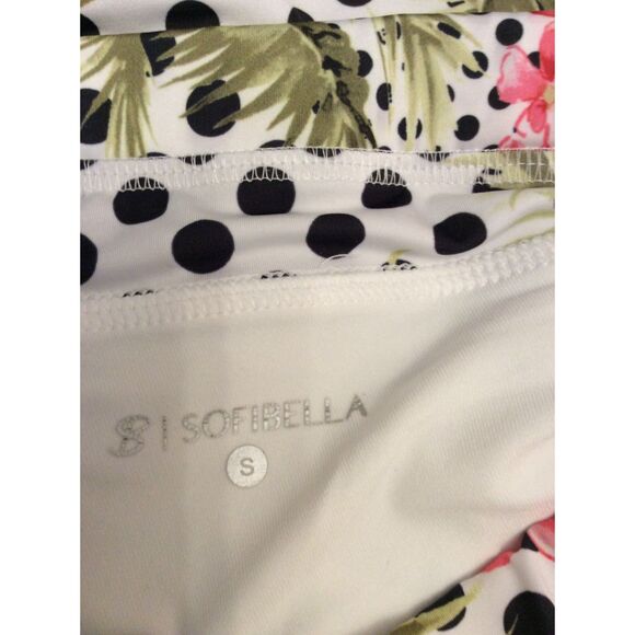 Sofibella Small Tropical Print Tennis Golf Pickle Ball Skort - Picture 3 of 5